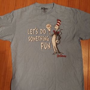 Dr Suess tee shirt lets do something fun. XL